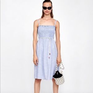 Zara Dresses - NWT Zara Dress with Smocking at Chest Zara Dresses - NWT Zara Dress with Smocking at Chest